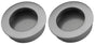 Door handle - Matte chrome - Round - Ø40mm - Sliding door handle - Set of 2