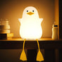 Cute Yellow Duck Night Light - Silicone Night Light for Children - Dimmable Touch Control with Timer - Baby Care Night Light - USB Rechargeable LED Bedside Lamp - Suitable for Bedroom and Nursery Decoration
