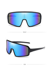 Sport Sunglasses - Blauw - extra-large frame - cycling glasses, sports glasses - Front View