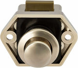 Push button for camper van - Locking button for shutter door - for camping RV, motorcycle, caravan, 5 pieces (nickel) - Top-Down View