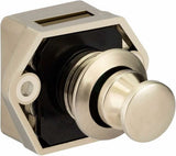 Push button for camper van - Locking button for shutter door - for camping RV, motorcycle, caravan, 5 pieces (nickel) - 45-Degree Angle