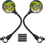 2-Piece Convex Bicycle Mirrors - Universal HD Handlebar Mirrors with 360-Degree Rotation and Wider Field of View for Bicycles and Electric Bikes