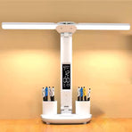 LED Desk Lamp - Table Lamp - Daylight Lamp - Dimmable - USB Rechargeable Touch Desk Lamp - Reading Lamp with Eye Protection in 3 Colors - 3-in-1 LCD Screen