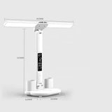 LED Desk Lamp - Table Lamp - Daylight Lamp - Dimmable - USB Rechargeable Touch Desk Lamp - Reading Lamp with Eye Protection in 3 Colors - 3-in-1 LCD Screen - 45-Degree Angle