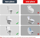 Bidet T-adapter, Metal T-valve for bidet (7/8" x 7/8" x 3/8") or (15/16" x 15/16" x 9/16"), 3-way T-connector for bidet and toilet