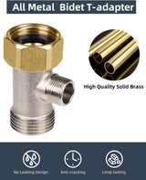 Bidet T-adapter, Metal T-valve for bidet (7/8