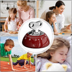 Educational Clock - High-Quality Educational Clock for Children - Kids Timer - Countdown Timer - Leather Time-Reading Clock - Educational Clock - Homework Helper - Educational Toys - Home Education - Red