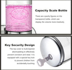 Soap dispenser - silver - 2 reservoirs - 2 x 500ml - wall-mounted - soap pump - soap holder - bathroom and sink - shampoo dispenser