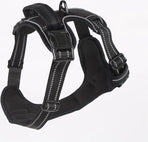 Nixnix - Dog Harness - Size L - Anti-Trek Harness - Dog Harness - Y-Shaped Dog Harness - Reflective - Black
