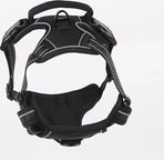 Nixnix - Dog Harness - Size L - Anti-Trek Harness - Dog Harness - Y-Shaped Dog Harness - Reflective - Black
