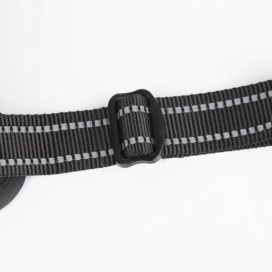 Nixnix - Dog Harness - Size L - Anti-Trek Harness - Dog Harness - Y-Shaped Dog Harness - Reflective - Black