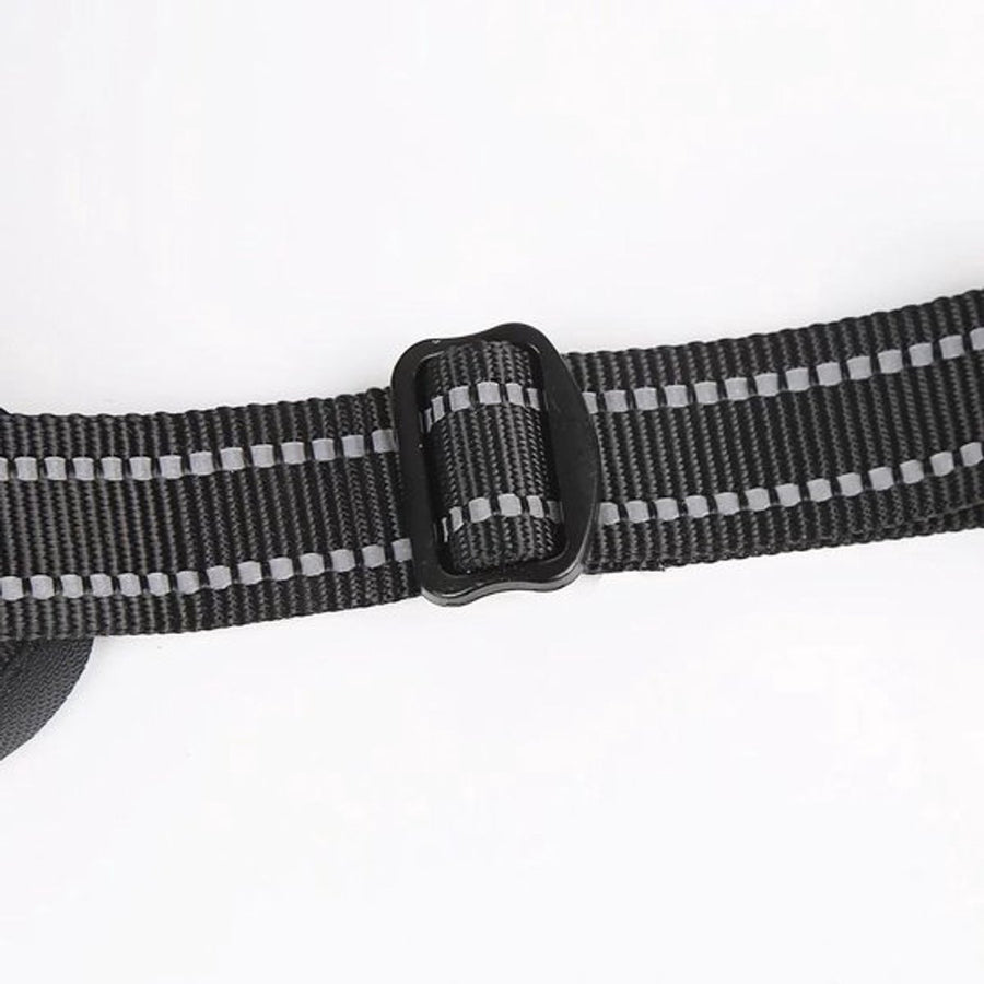 Nixnix - Dog Harness - Size L - Anti-Trek Harness - Dog Harness - Y-Shaped Dog Harness - Reflective - Black