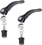 Quick-release seatpost clamp for mountain bikes, 2 pieces, aluminum, for Quick threaded seatposts, Quick-release fasteners, black