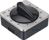 Black Square Analog Kitchen Timer