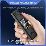 Digital Breathalyzer - Portable Breathalyzer - Rechargeable Breathalyzer - High-Precision Breathalyzer - Portable Digital Breathalyzer - Rapid Breathalyzer - Professional Breathalyzer - 10 x 2.8 cm / 3.94 x 1.1 in - For personal and family use