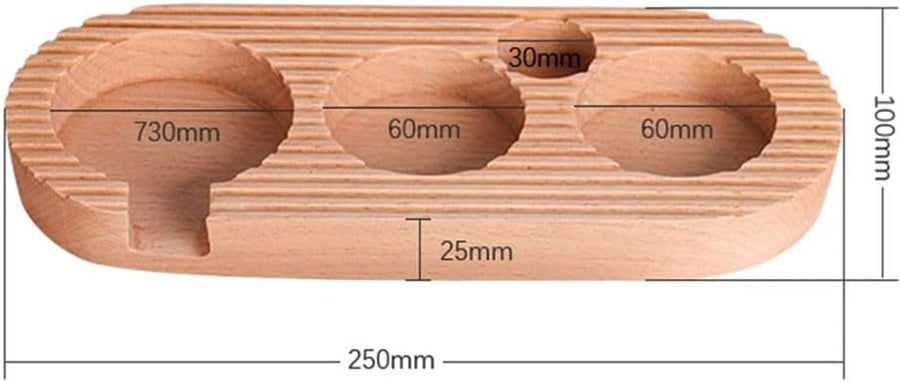 Espresso press holder -  Espresso press holder - 58mm wooden coffee press holder - Espresso tools for kitchens, cafes and restaurants