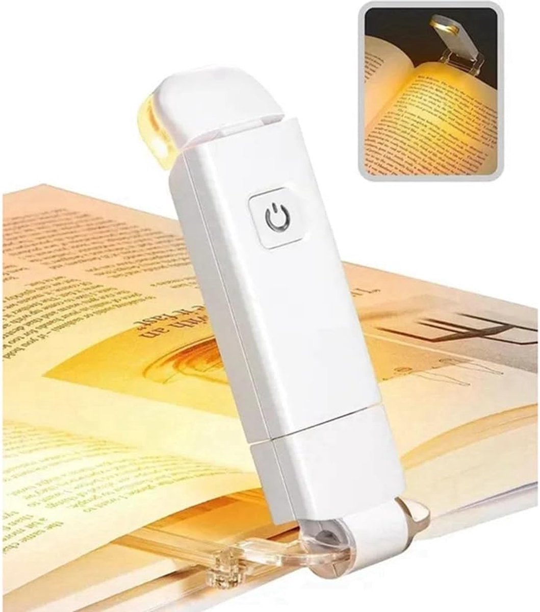 Boek Lamp - LED de Boek Lamp with Clamp - 3 Reading Light Modes - USB-C Rechargeable - Black