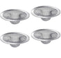 4-Pack Stainless Steel Sink Strainers, Compatible with Most Bathtubs and Showers, 3.5 inches