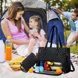 15.6 Inch 2-in-1 Insulated Leak-Proof Cooler Laptop Bag and Handbag, Black