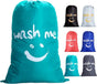 Foldable Laundry Bag for Travel, Large, Blue, Compatible with Dirty Clothes Storage