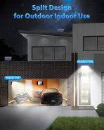 172 LED Solar Light Outdoor with Motion Sensor, IP65 Waterproof, 3 Modes for Garden and Driveway