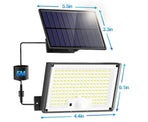 172 LED Solar Light Outdoor with Motion Sensor, IP65 Waterproof, 3 Modes for Garden and Driveway