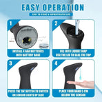 Automatic Touchless Soap Dispenser for Liquid Soap, Black