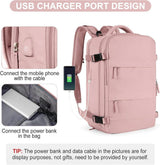 42L Travel Backpack Cabin Bag Hand Luggage Flight with Dry Wet Sorting, 42 x 30 x 20 cm, Pink