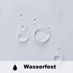 1 Pair Water Resistant Sheer Eyelet Curtains for Outdoor, 132x274 cm, White
