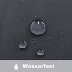 Black Water Resistant Sheer Eyelet Curtains for Outdoor, 132 cm x 274 cm