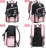 Children Backpack for School, Waterproof Durable Large Capacity Backpack for Kids Teens, Comfortable to Carry, Pink