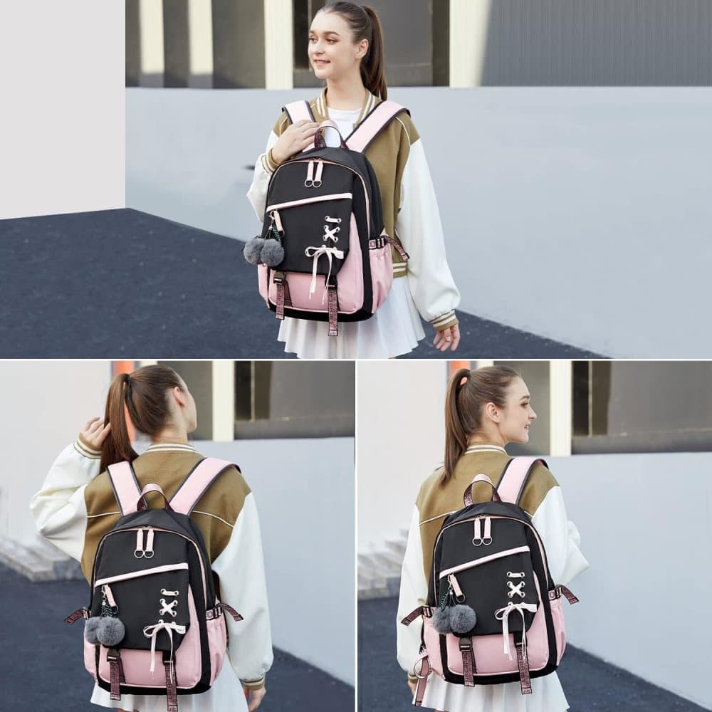 Children Backpack for School, Waterproof Durable Large Capacity Backpack for Kids Teens, Comfortable to Carry, Pink