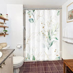 Waterproof Shower Curtain Green Mildew Resistant, 180x180 cm