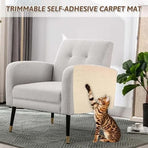 Self-adhesive cat scratching board wall and sofa protector DIY corner mat for cats, 40cm x 200cm, compatible with Wood