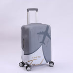 Elastic Suitcase Cover Travel Luggage Protective Cover Scratch Resistant, for Trolley Case, 22-24 inch, Gray