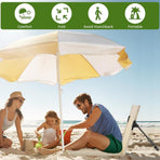 Foldable Beach Chair with Storage Bag, Collapsible Sun Lounger, Lightweight Camping Chair, Beige