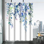 Waterproof Mold Resistant Shower Curtain Eucalyptus Blue Green, 180x180 cm