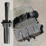 5-Pack 16mm Cracking Wedges, Durable Rock Cutting Tool for Stone Cracking, 16mm