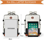 Multifunctional Backpack with Shoe Compartment for School Travel and Work, 28x19x42 cm, Green