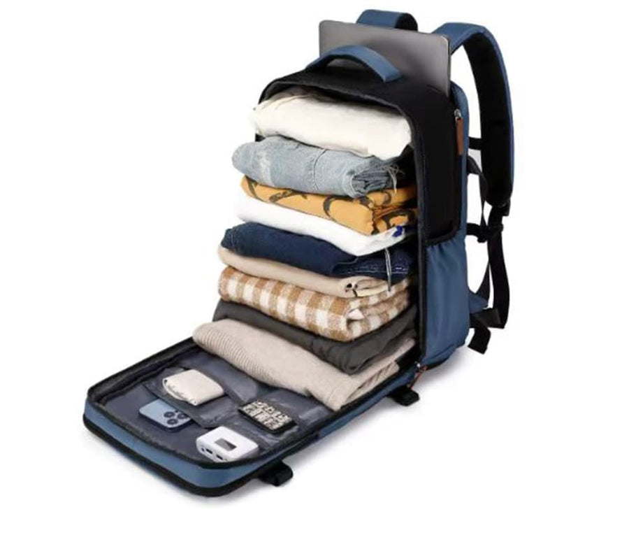 Multifunctional Backpack with Shoe Compartment for School Travel and Work, 28x19x42 cm, Green