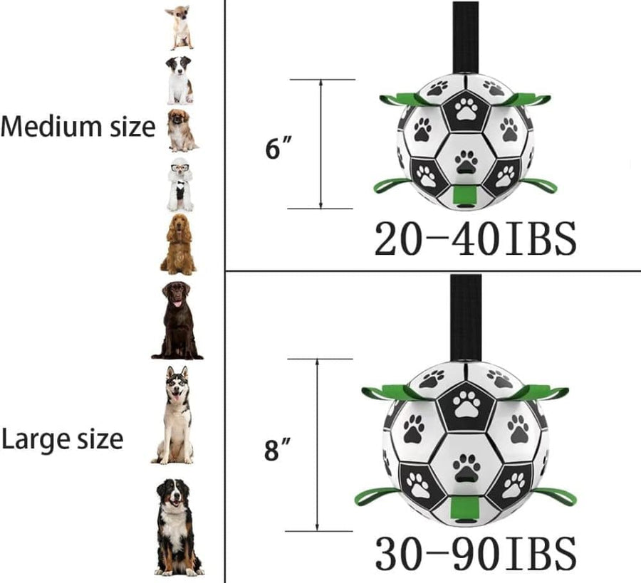 Durable Interactive Dog Ball with Air Needle, 15cm