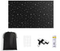 Blackout Curtain DIY Portable No-Drill UV Protection, Star and Moon Print, 145×100cm