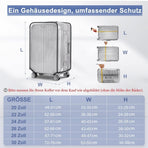 24 Inch Transparent Protective Case for Suitcase, Waterproof Dustproof Durable Extra Thick, Compatible with Cabin Bags and Suitcases