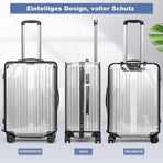 24 Inch Transparent Protective Case for Suitcase, Waterproof Dustproof Durable Extra Thick, Compatible with Cabin Bags and Suitcases