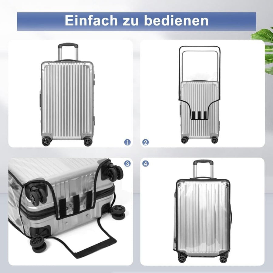 24 Inch Transparent Protective Case for Suitcase, Waterproof Dustproof Durable Extra Thick, Compatible with Cabin Bags and Suitcases