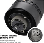 Portable USB Coffee Grinder for Espresso, Automatic Grinding, Compatible with Travel Home and Camping, White