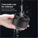 Portable USB Coffee Grinder for Espresso, Automatic Grinding, Compatible with Travel Home and Camping, White