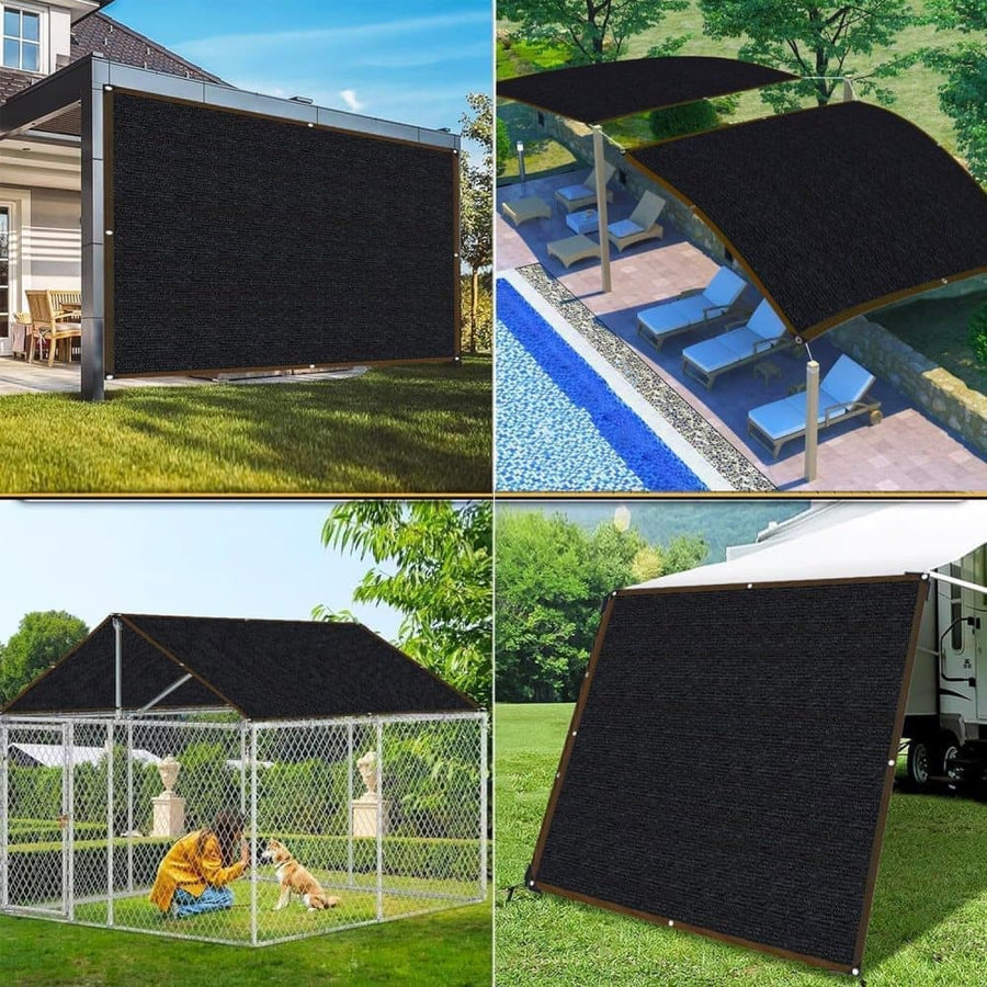 Sun Sail HDPE UV Protection Net 85-90% Black, 300cm x 400cm