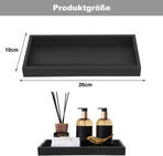 20 cm x 10 cm Silicone Storage Tray for Makeup and Small Items, Light Gray, Decorative Practical Organizer