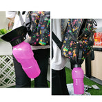 Portable Dog Water Bottle with Bowl 500ml, Blue, Compatible with Dogs
